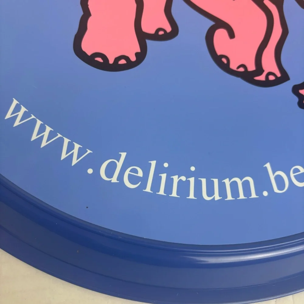 DELERIUM Tremen Belgium Beer Pink Elephant serving tray-collectible
